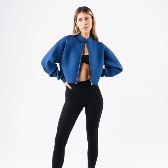 Alphalete Women's Blue sweatshirt Jacket #20. Bnwot - Picture 2 of 16